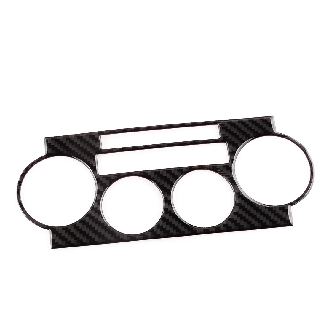 

Black Carbon Fiber Car Interior Manual Climate Console Button Trim Cover Sticker Fit for Chrysler 300 2007 2006 2005