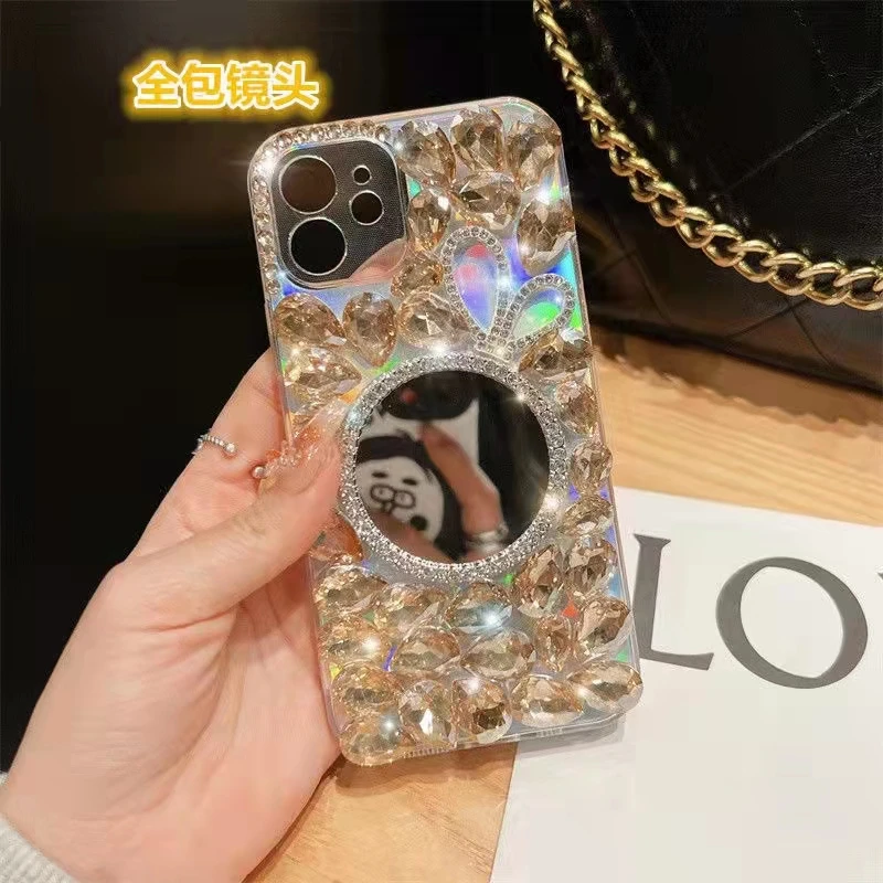 Чехол Sunjolly Mirror Diamond для VIVO X21 UD V75 Y79 X20 X9S Plus Y69 Y53 2017 Y66 X Play 6 чехол телефона с розовым