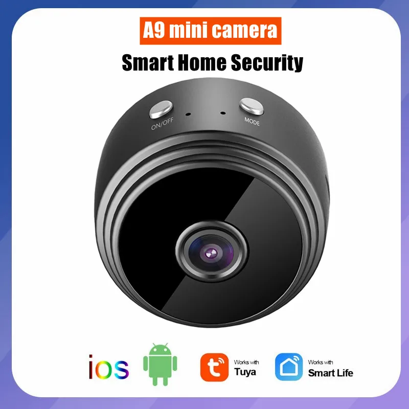 

Мини-камера для системы видеонаблюдения A9, 1080P, Wi-Fi