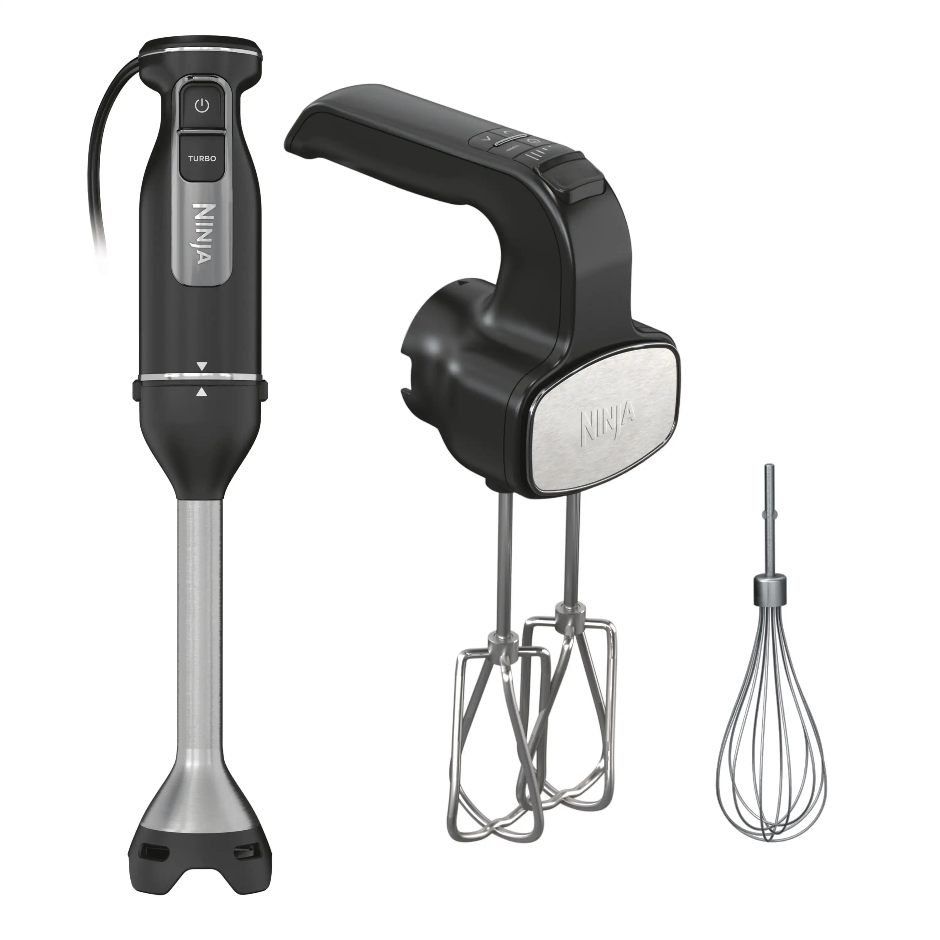 

Ninja Foodi Power Mixer System, Black Immersion Blender and Hand-Mixer Combo, CI100