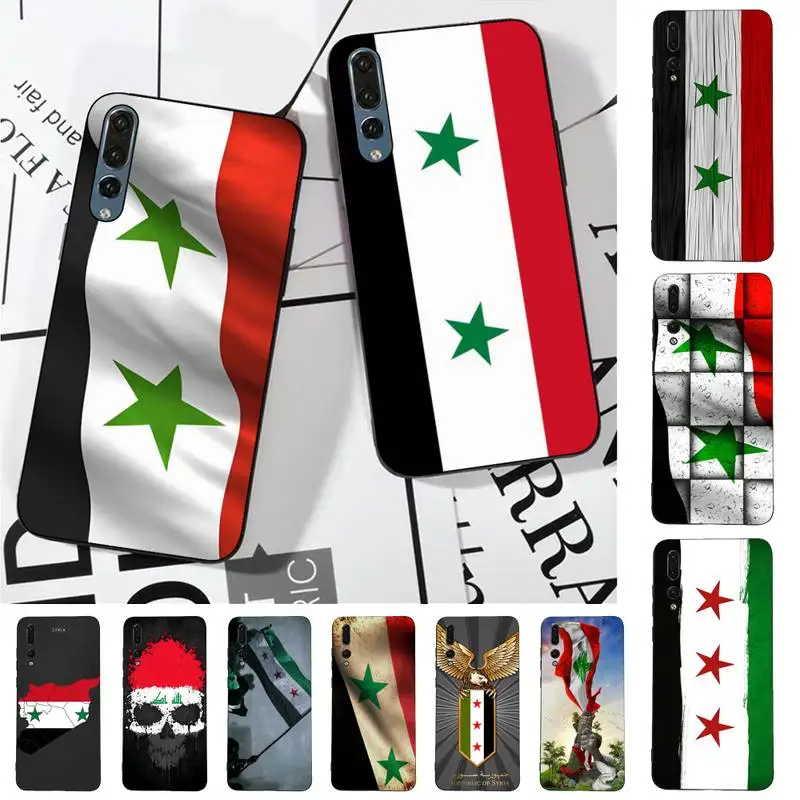 

Syrian Syria Flag Phone Case For Huawei P 8 9 10 20 30 40 50 Pro Lite Psmart Honor 10 lite 70 Mate 20lite