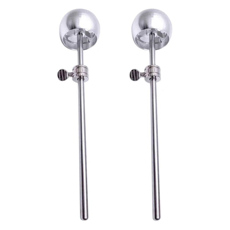 

2Pcs Bass Drum Pedal Beater Aluminum Alloy Hammer Head Percussion Instrument Accessory Parts