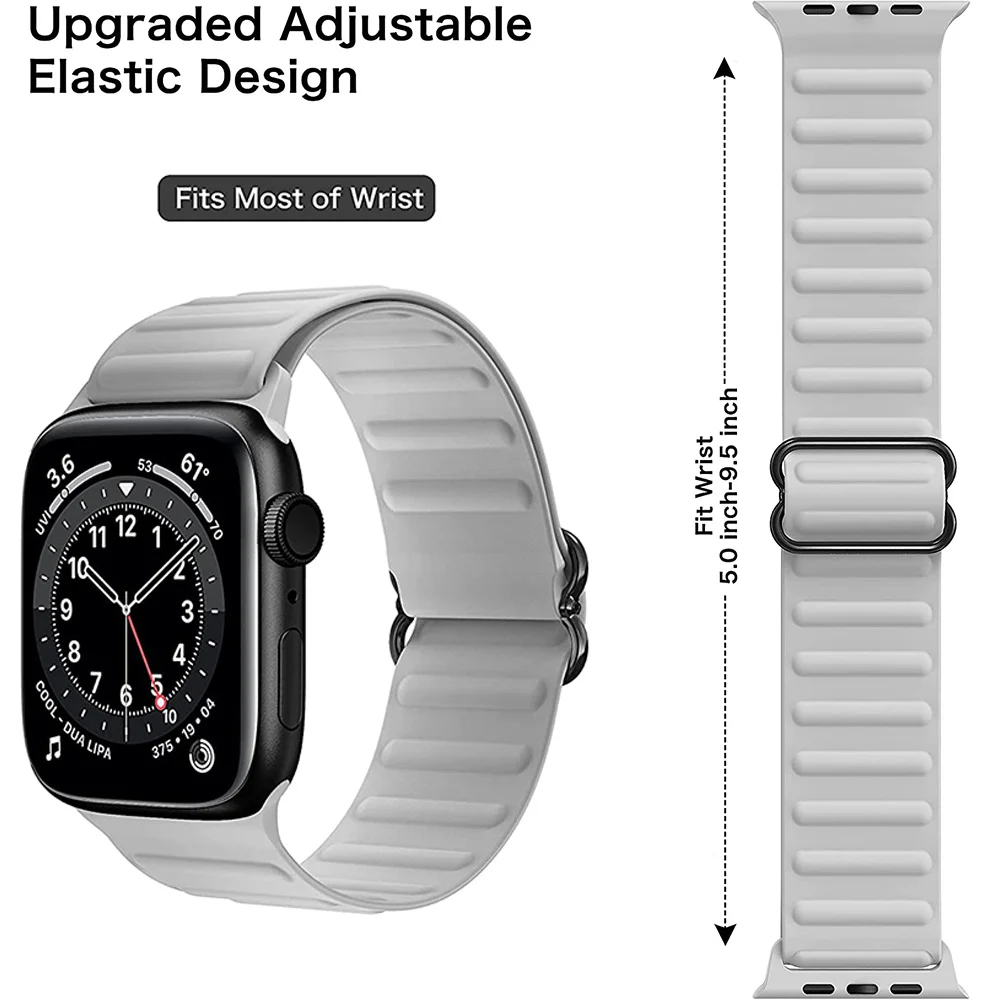 

Ремешок спортивный для Apple Watch Band 44 мм 41 мм, дышащий силиконовый браслет для IWatch 7 SE 6 5 4 3, 38 мм 45 мм, 2022