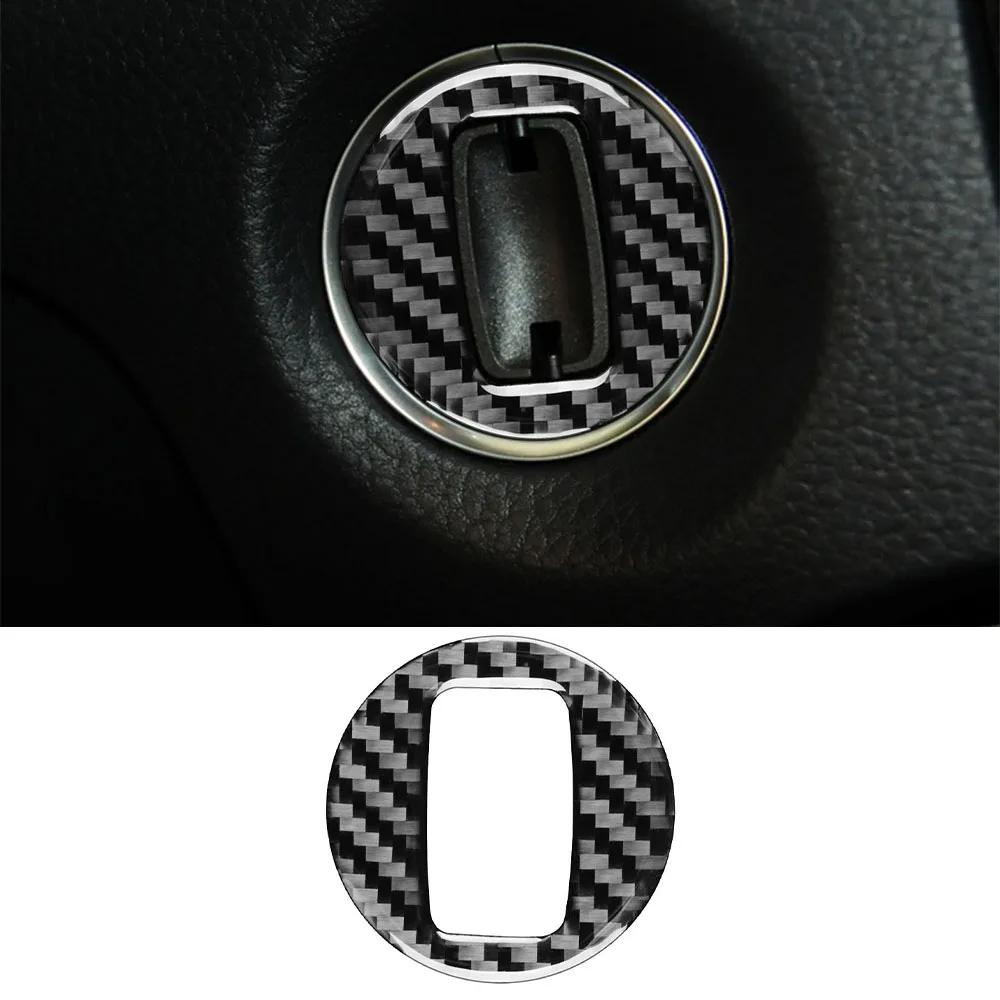 

for Volkswagen Touareg 2011-2018 Car Keyhole Key Jack Decoration Cover Trim Sticker Decal Auto Interior Accessories Carbon Fiber