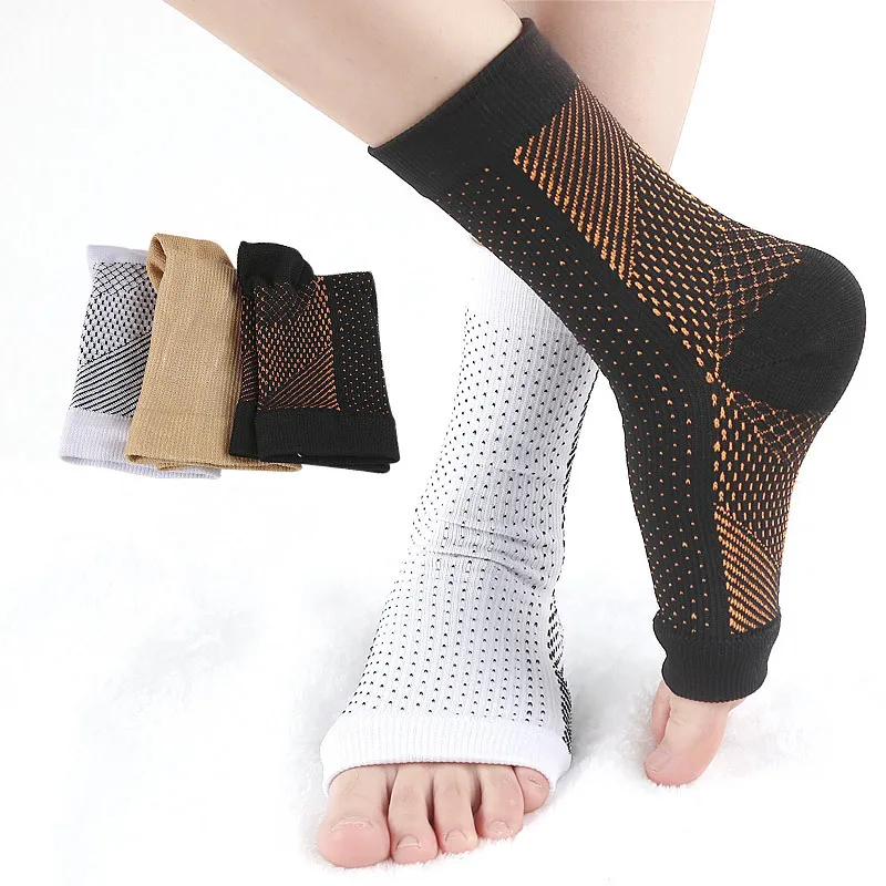 

1 pair Sports Ankle Brace Compression Ankle Support Anti Fatigue Socks breathable Net Foot Sleeve Yoga Anklet Protective Gear