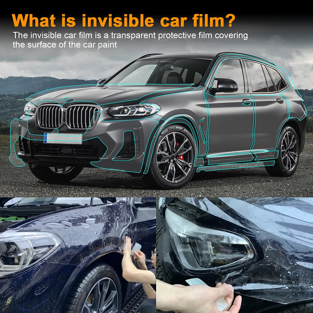 Защитная пленка для фар KUNGKIC Precut PPF BMW X3 M-Sport M G01 2022-2023