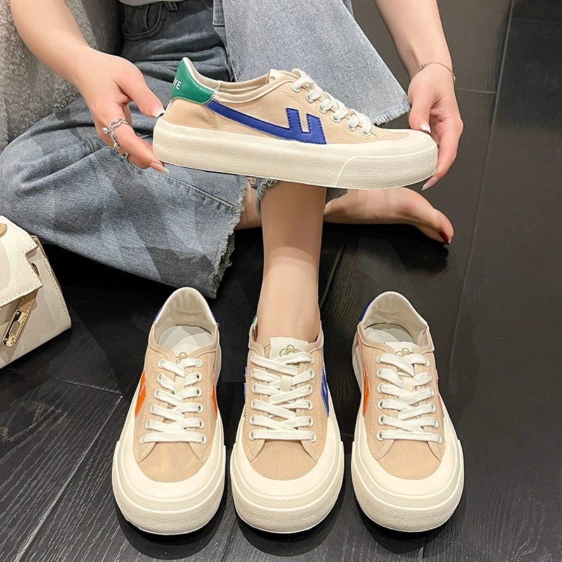 

Парусиновые туфли для женщин, универсальные тонкие туфли для студентов, весна-осень 2022