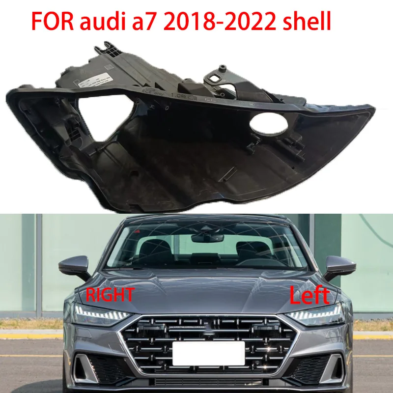 

FOR Audi A7L 2018---2022 LED Headlight Housing Base Black Bottom Shell Headlight Repair