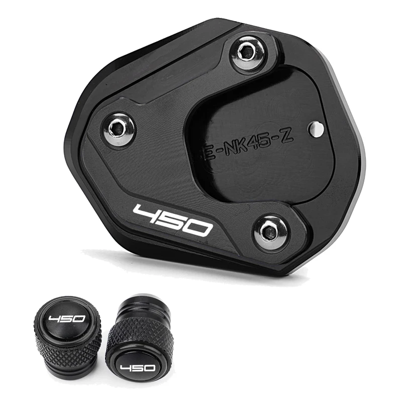 

Для CFMOTO 450SR 450NK 450CLC CF MOTO 450 SR/NK/CLC 2023 2024 2025 мотоциклетная боковая подставка, удлинитель, опорная пластина, колпачки клапанов шин
