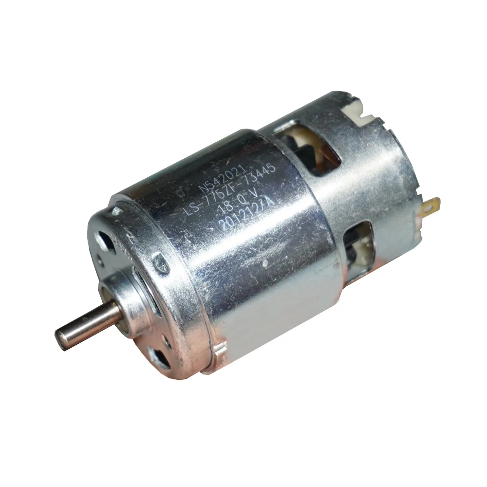 

775 DC Motor 18V 17000 RPM High Speed Carbon Brush Motor 200W Max High Power Motor with Cooling Fan Electric Power Tool Part