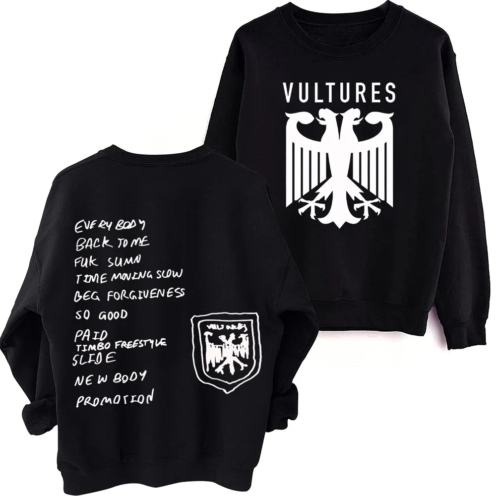 Толстовка Kanye West and Ty Dolla's в стиле Харадзюку хип-хоп с круглым вырезом и длинным