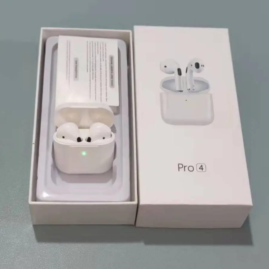 

Pro 4 TWS Wireless Headphones Earphone Bluetooth-compatible 5.0 Sports Music Game Headset with Mic for Xiaomi Huawei Pro4 Earbud