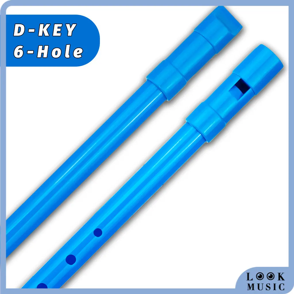 

LOOK D Key 6 Tone Irish Whistle Flute Penny Whistle Tin Whistle Mini Piccolo Ireland Flute Blowing Nozzle Traditional Blue Color