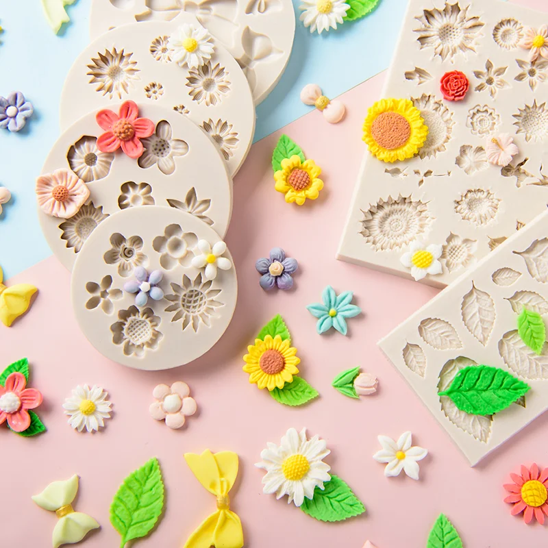 

Rose Flowers Series Silicone Mold DIY Handmade Fondant Cake Baking Chocolate Sugar Cake Tool Resin Polymer Clay Making Mould