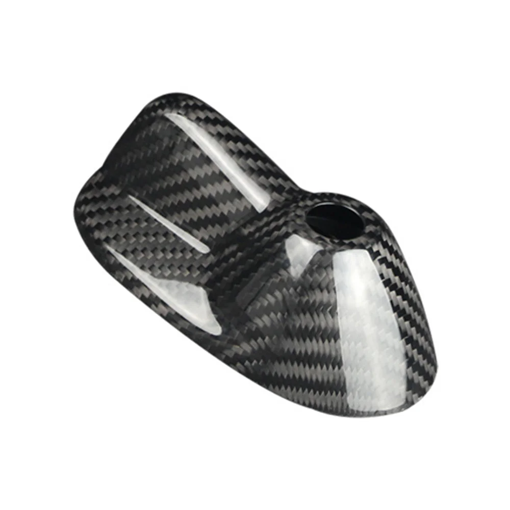 

Carbon Fiber Car Roof Shark Fin Antenna Decal Aerials Decoration Cover for Mini Cooper Clubman R55 R56(Black)
