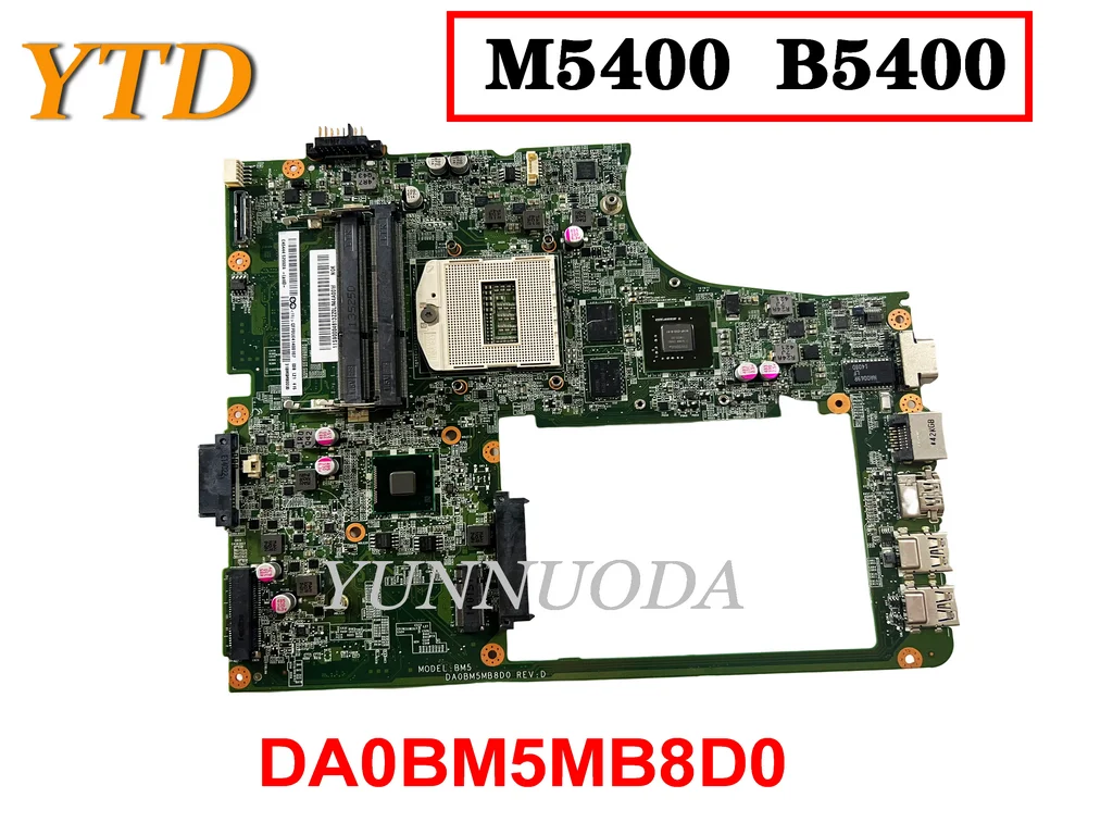 Original For Lenovo M5400 B5400 Laptop  Motherboard DA0BM5MB8D0 tested good free shipping