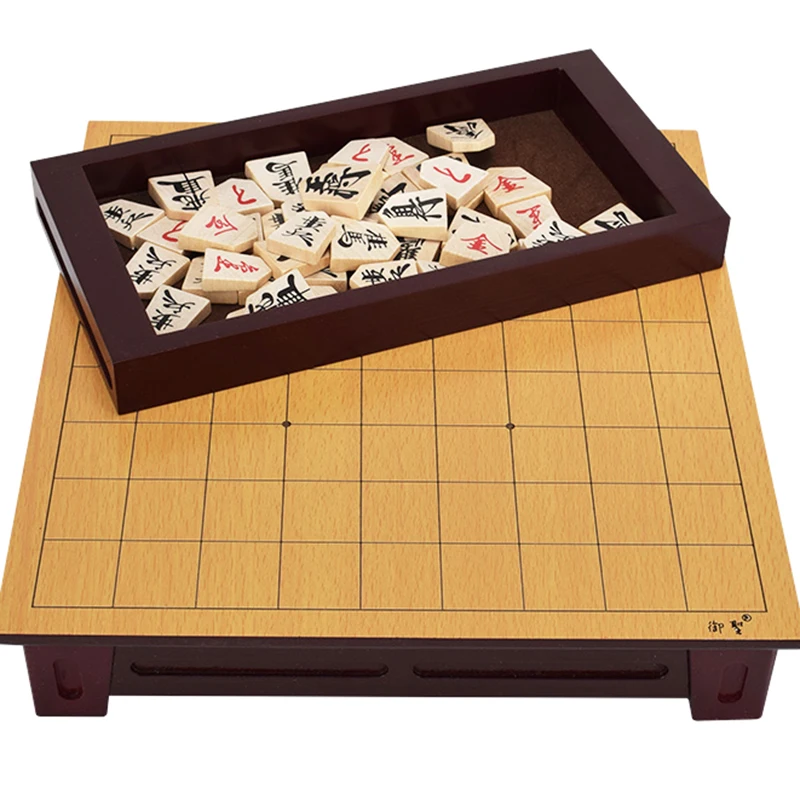 Table Chinese Luxury Shogi Set Wood Board Pieces Chess Backgammon Organizer Professional Top Shogi Official Ajedrez Game Set