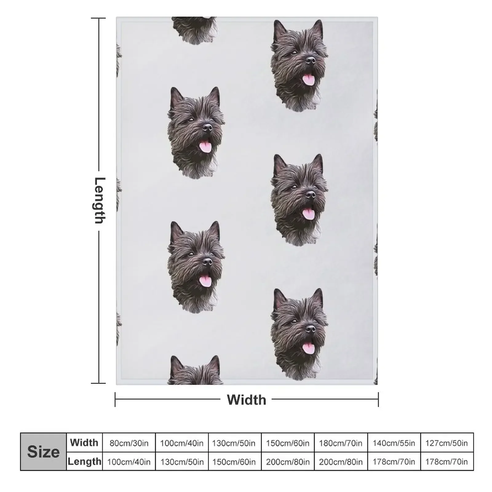 Кирн-терьер милашка пледы лохматое зимнее постельное белье декоративные одеяла