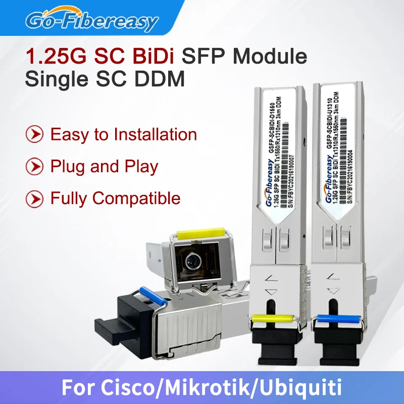 1 пара для Cisco GLC-BX-D/U BIDI SC SFP оптический модуль SMF 25 ГБ/сек. Tx1310nm/Rx1550nm 10 км | Мобильные