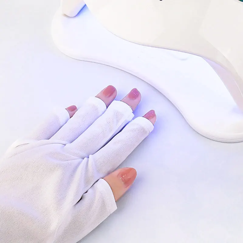 

1Pair Nail Art Protection Glove Anti Glove UV Radiation Protection Gloves Protector for Nail Art Gel UV LED Lamp Tool