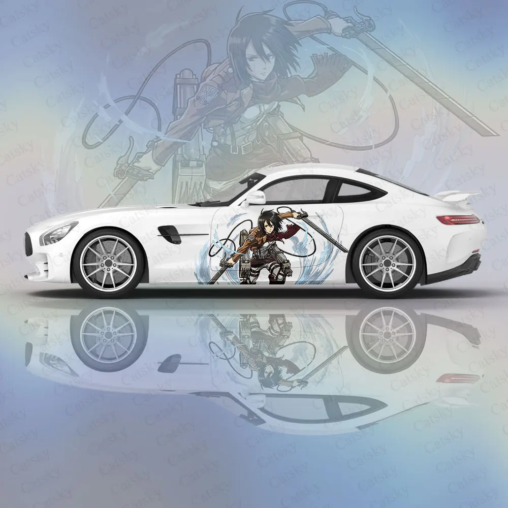 

Attack on Titan Car Body Stickers Itasha Vinyl Car Side Decal Sticker Car Body Sticker Car Decor Stickers Car Protective Film