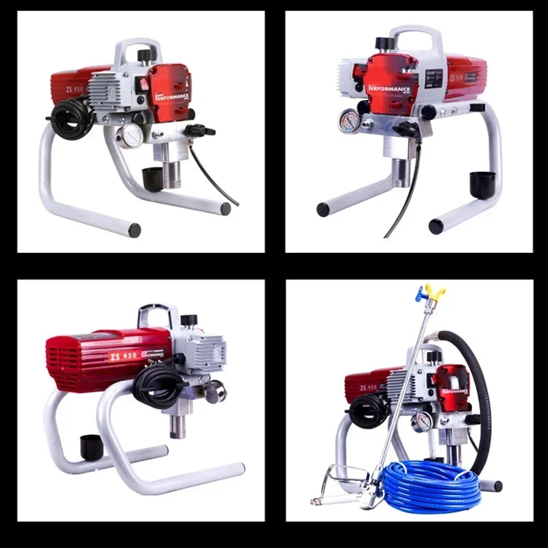 395/450 Mechanical High Pressure Airless Spraying Machine 220V/1500W/2200W Latex Paint Coating Tools