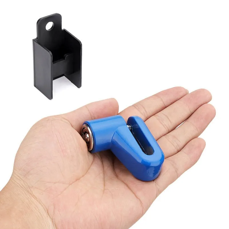 Замок дисковый велосипедный с 2 ключами и защитой от кражи