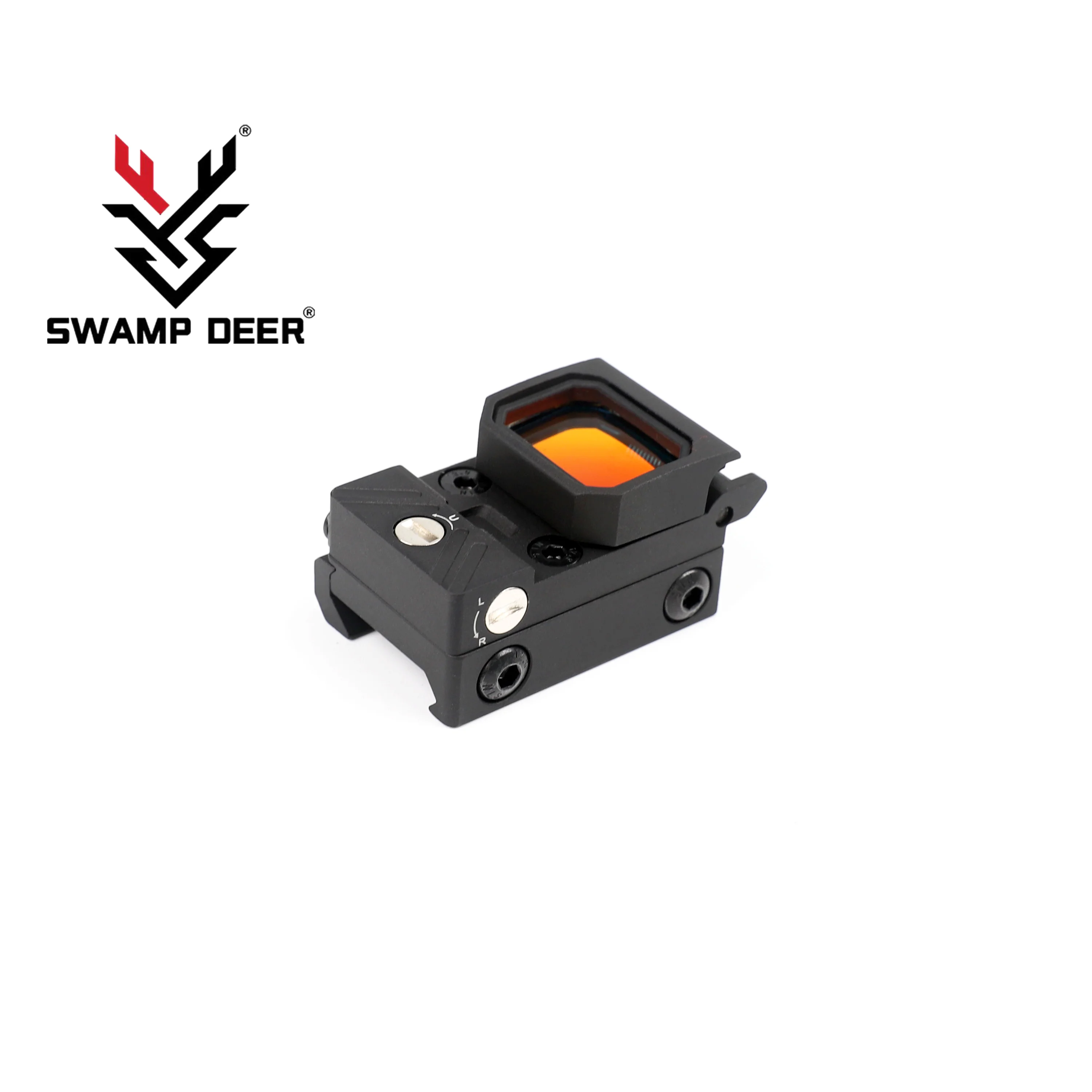 

SWAMP DEER S2 1X24 Flip Up Red Dot Compact For Glock 17 M4 AR15 Pistol Reflex Rifle Scope RMR For Hunting Sight With Rail Mount