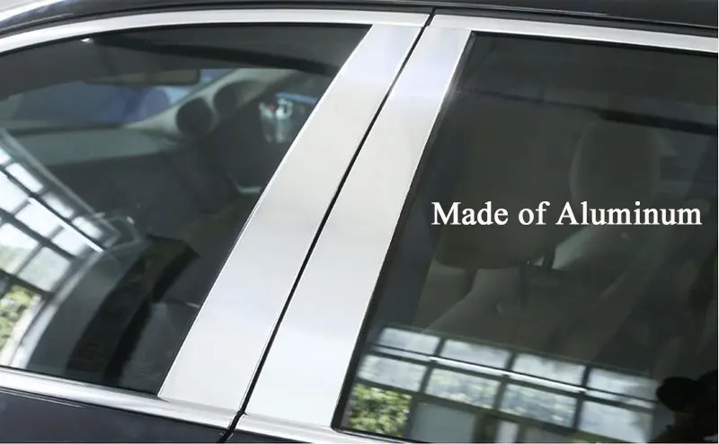 

Aluminum Car Window Pillar Decoration Stirps Cover Trim Stickers For BMW 5 Series F10 520li 525li 530 535li 2011-2017