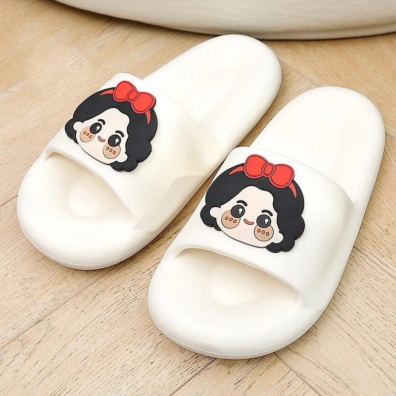 

Women Cute Cartoon Slippers Summer Beach Slippers Men Flip Flop Home Bathroom Slippers Lovely Anti-slip Slides Cloud Shoes