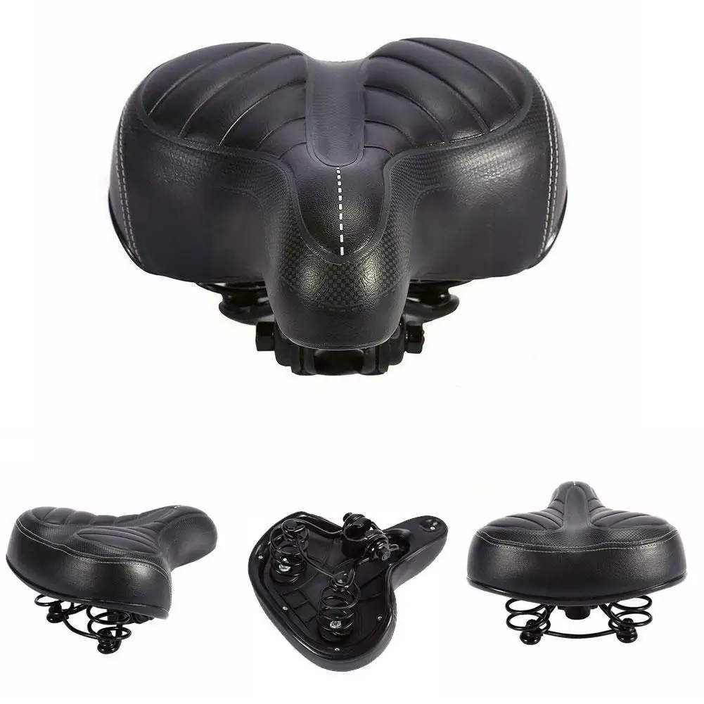 Comfortable Wide Large Bum Bicycle Gel Cruiser Extra Of Type Bicycle Saddle For Any Seat Sporty Suitable Pad Soft I6S1