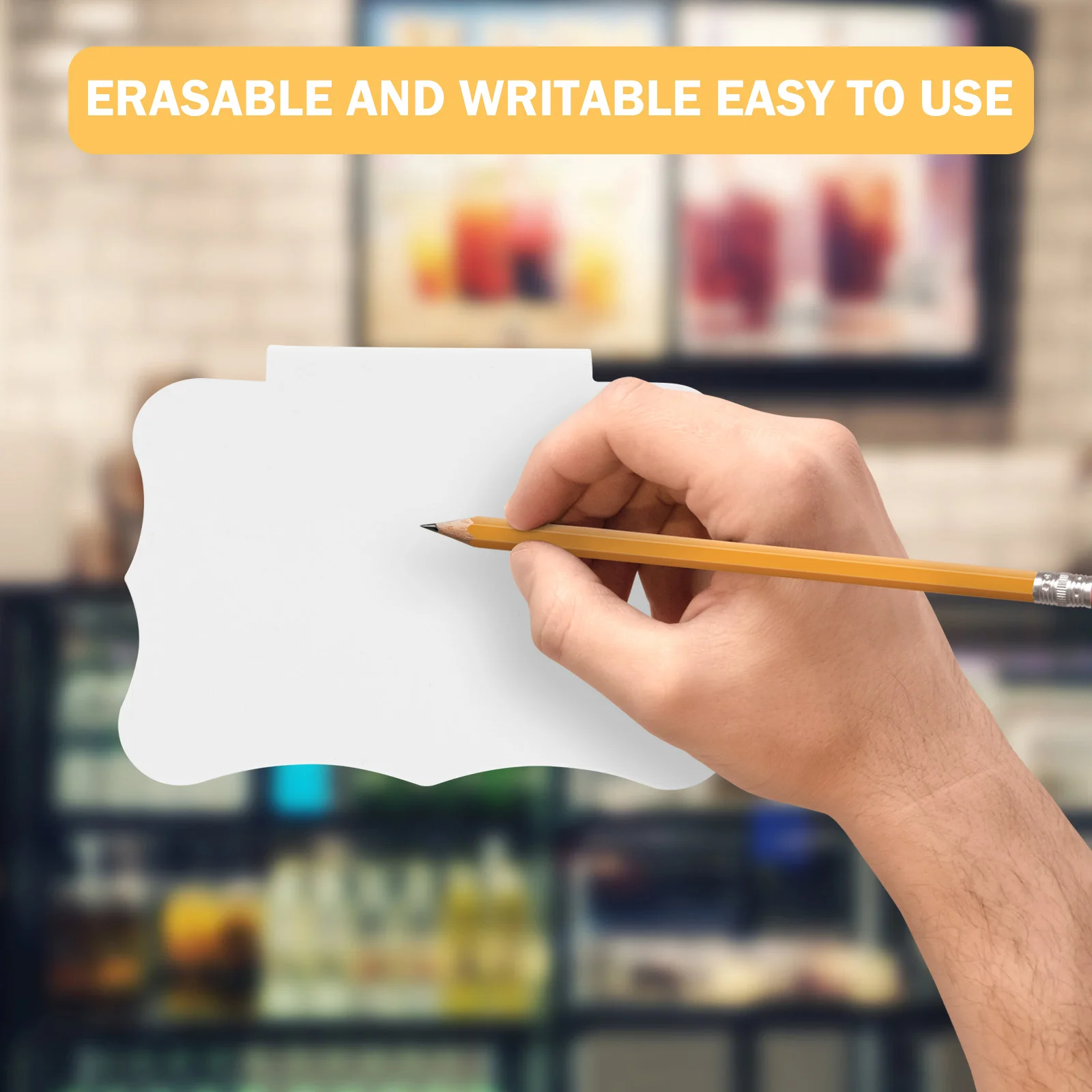 10 шт. подвесной держатель для этикеток перезаписываемые ценники зажим тегов