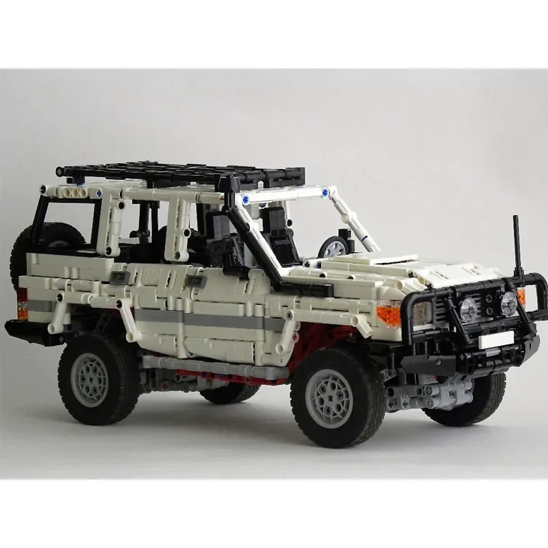 Фото MOC-47249 Электрический радиоуправляемый Land Cruiser 76, суперкар в сборе, строительный блок, модель 2113, детали строительного блока, детская игрушка в подарок №5