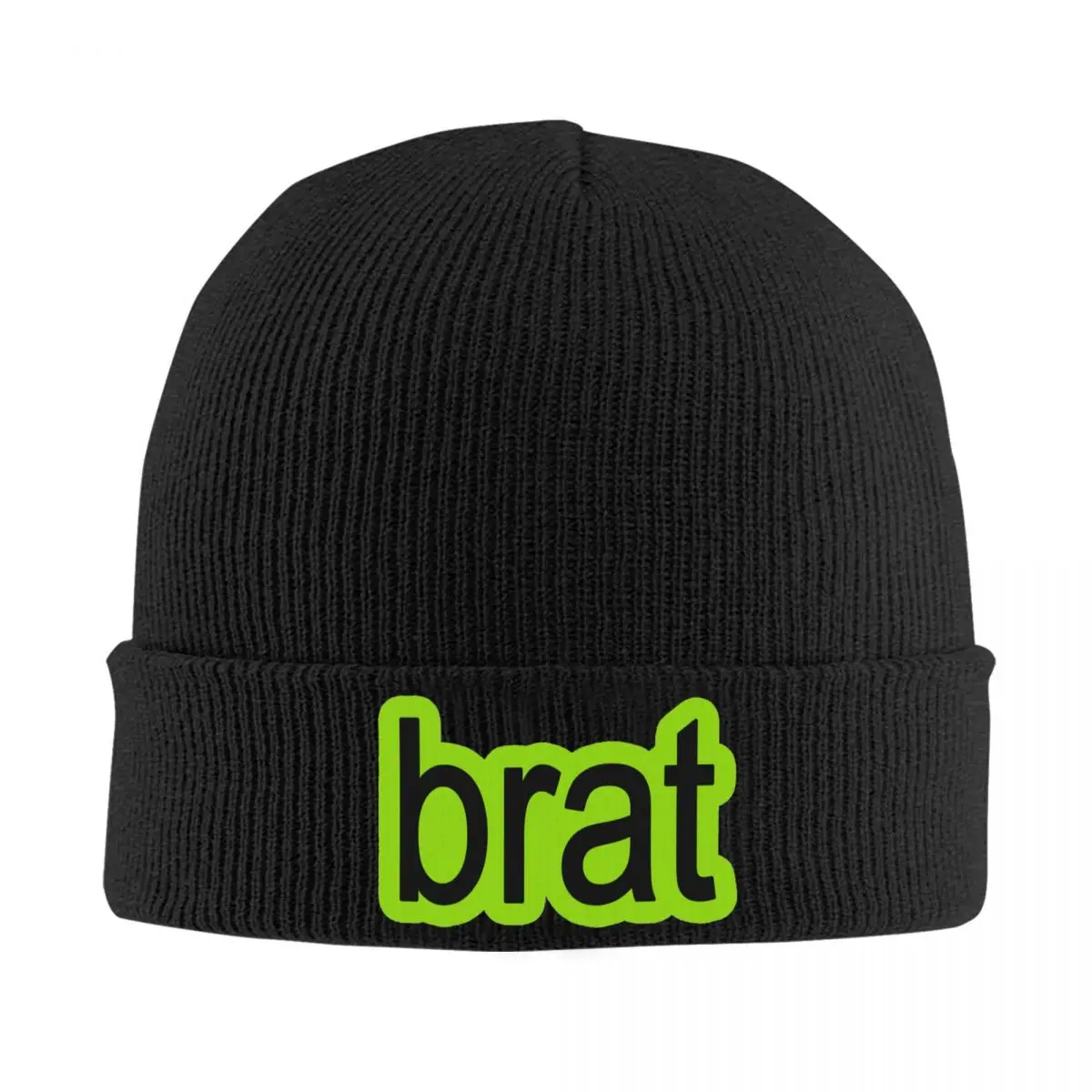 Зеленые вязаные шапки Brat шляпы шапочки облегающие Теплая Лыжная Шапка