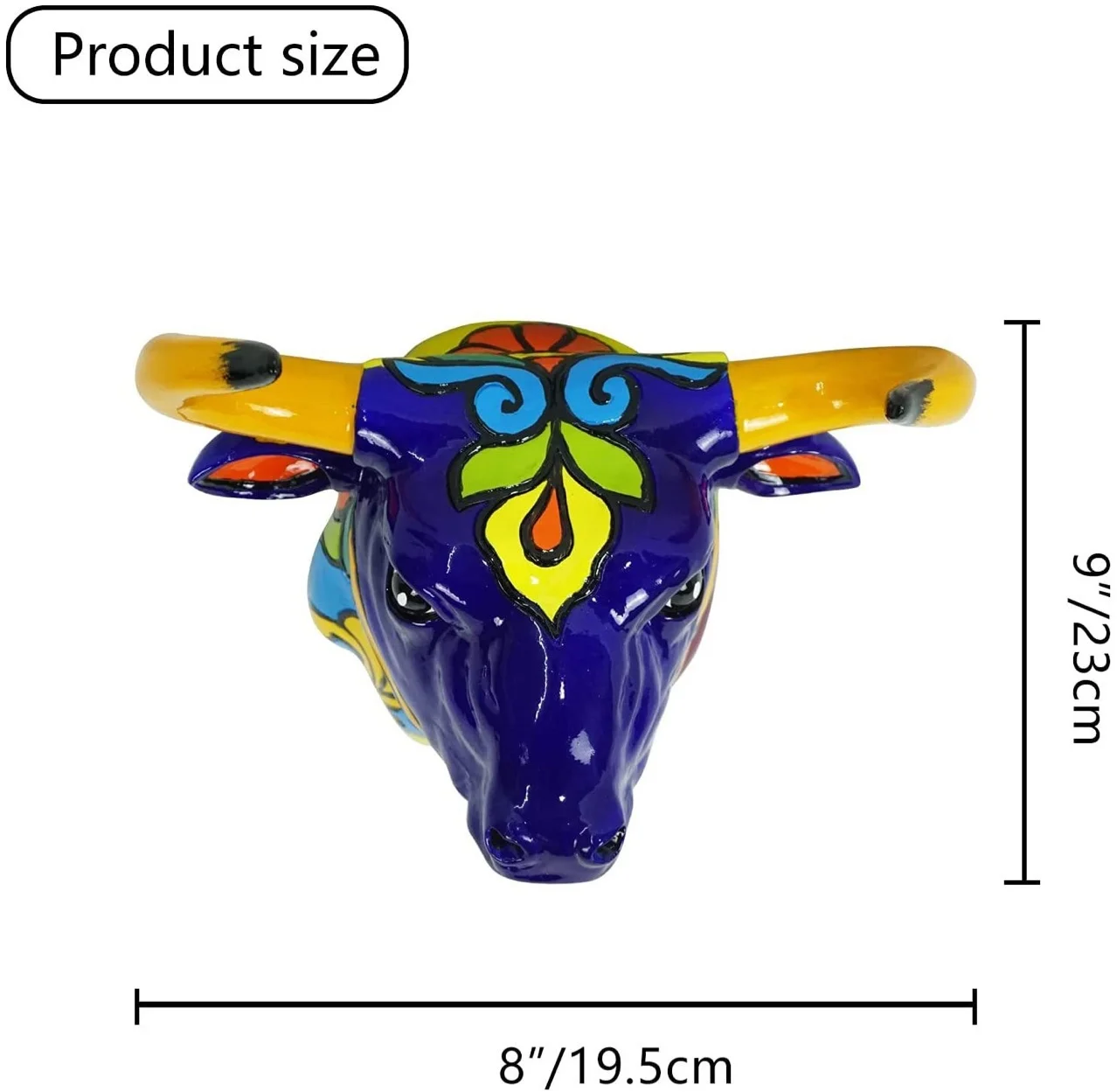 Бык смола голова жирафа настенное украшение 3D скульптура животного статуэтки