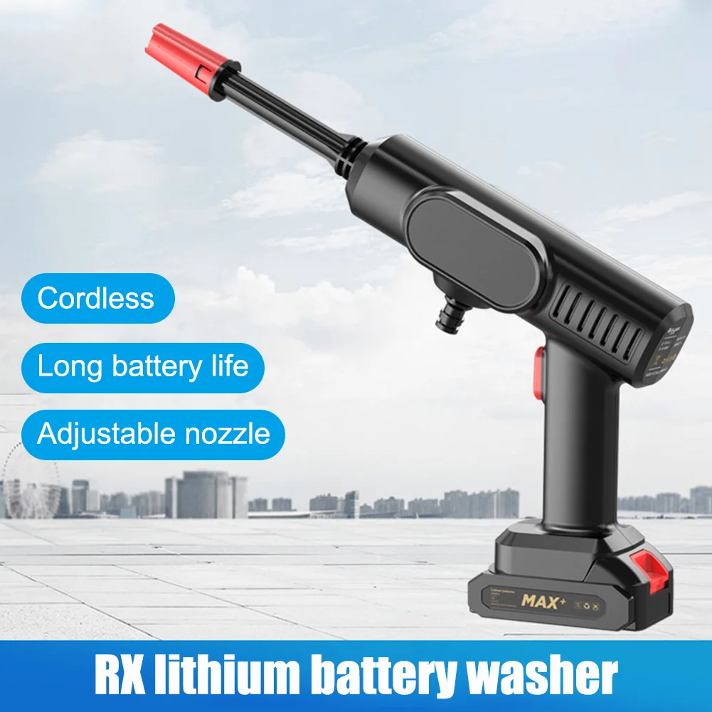 

12V/21V 30BAR Cordless Pressure Washer Car Cleaner Battery Operated High Pressure For Makita Car Washer Cleaning Spray Water Gun