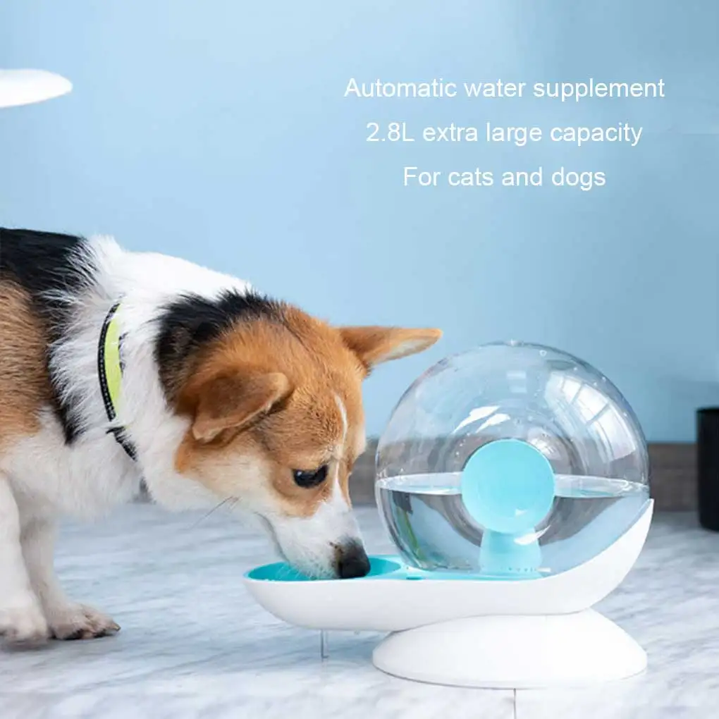 

Автоматическая поилка-фонтанчик для домашних животных, кормушка с защитой от пыли, емкость большой емкости, розовая, для профессионального ...