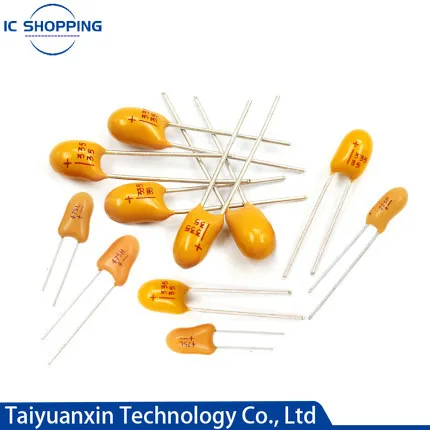 

10PCS DIP Tantalum Capacitor 16V 25V 35V 50V 0.1 0.15 0.22 0.33 0.47 1 2.2 3.3 4.7 6.8 10 15 22 33 47 100UF 104 105 106 225 226