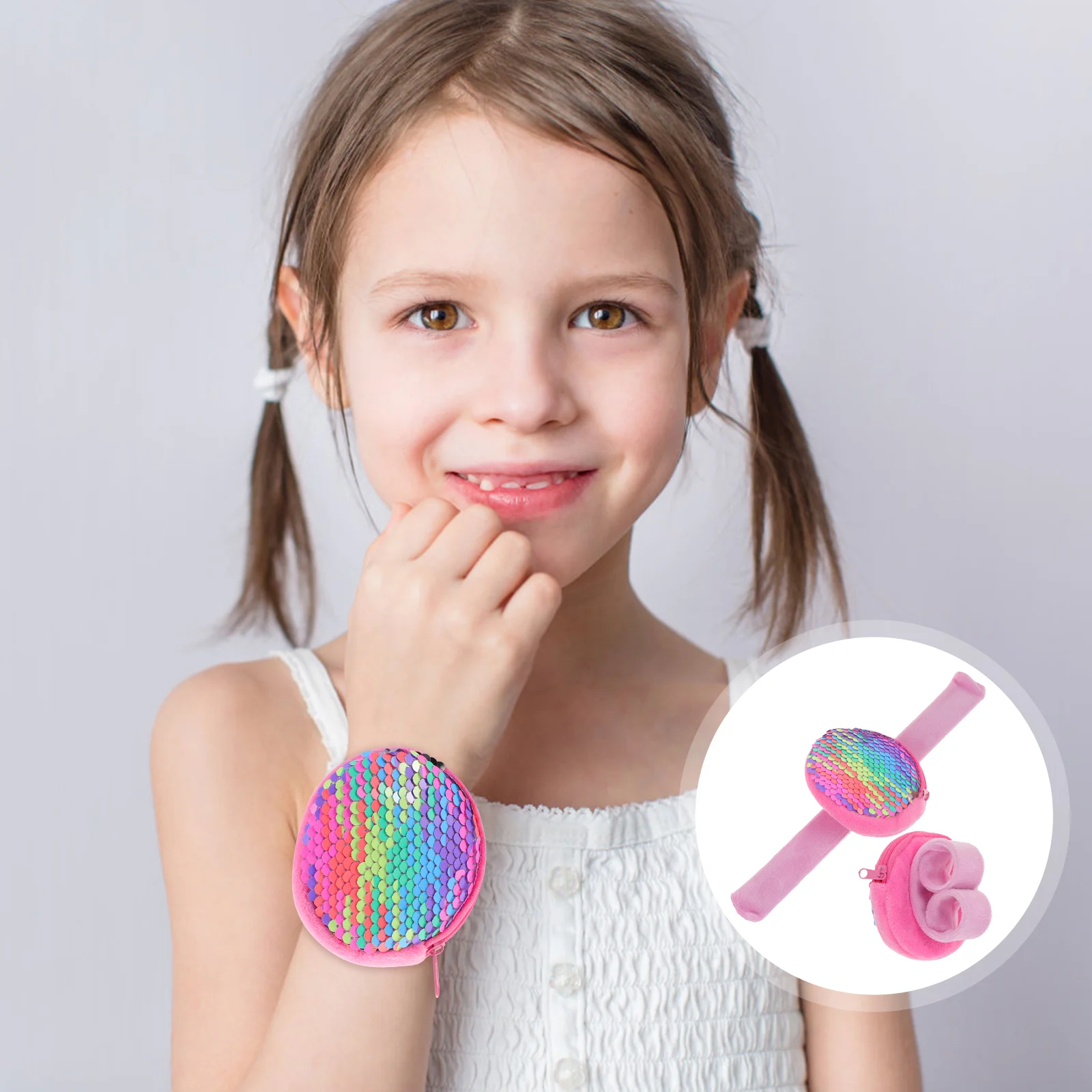 

Pop Ring Wallet Children Bracelet Toy Slap Bracelets Toys Lovely Wristbands Girls