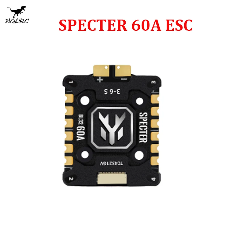 HGLRC SPECTER 60A BL32 4 в 1 Mini ESC G071 128K интегрированный ЧПУ радиатор 20x20 мм 3-6S для FPV Freestyle