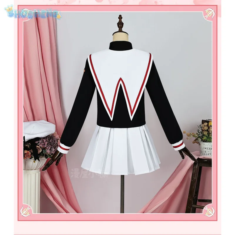 Фото Daidouji Tomoyo Cardcaptor Sakura CCS Косплей Костюм Хэллоуин вечерние Топ юбка женское платье JK комплект милая униформа моряка кампуса №3