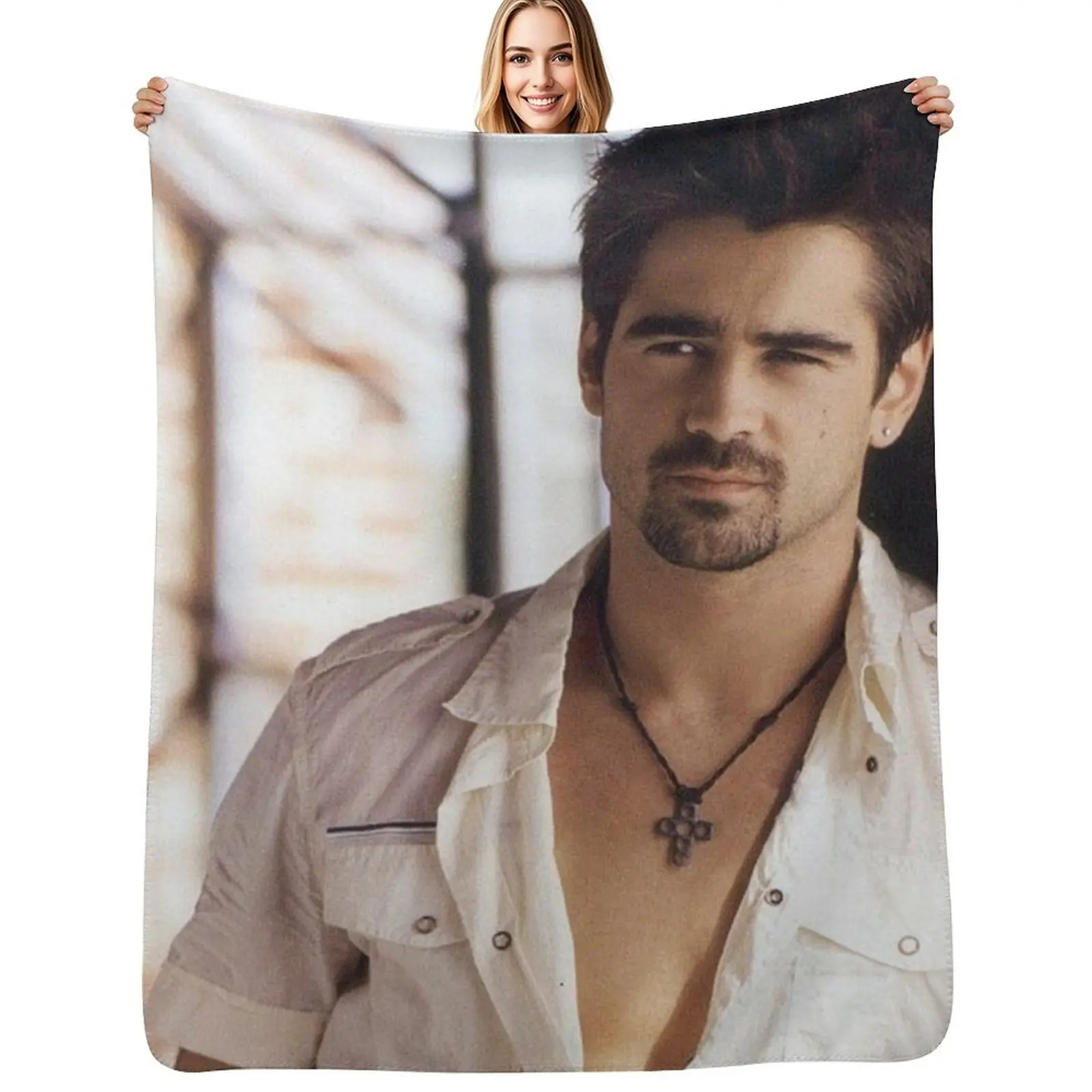 Фото Плед Colin Farrell, устойчивый к сминанию, легкий плед №1
