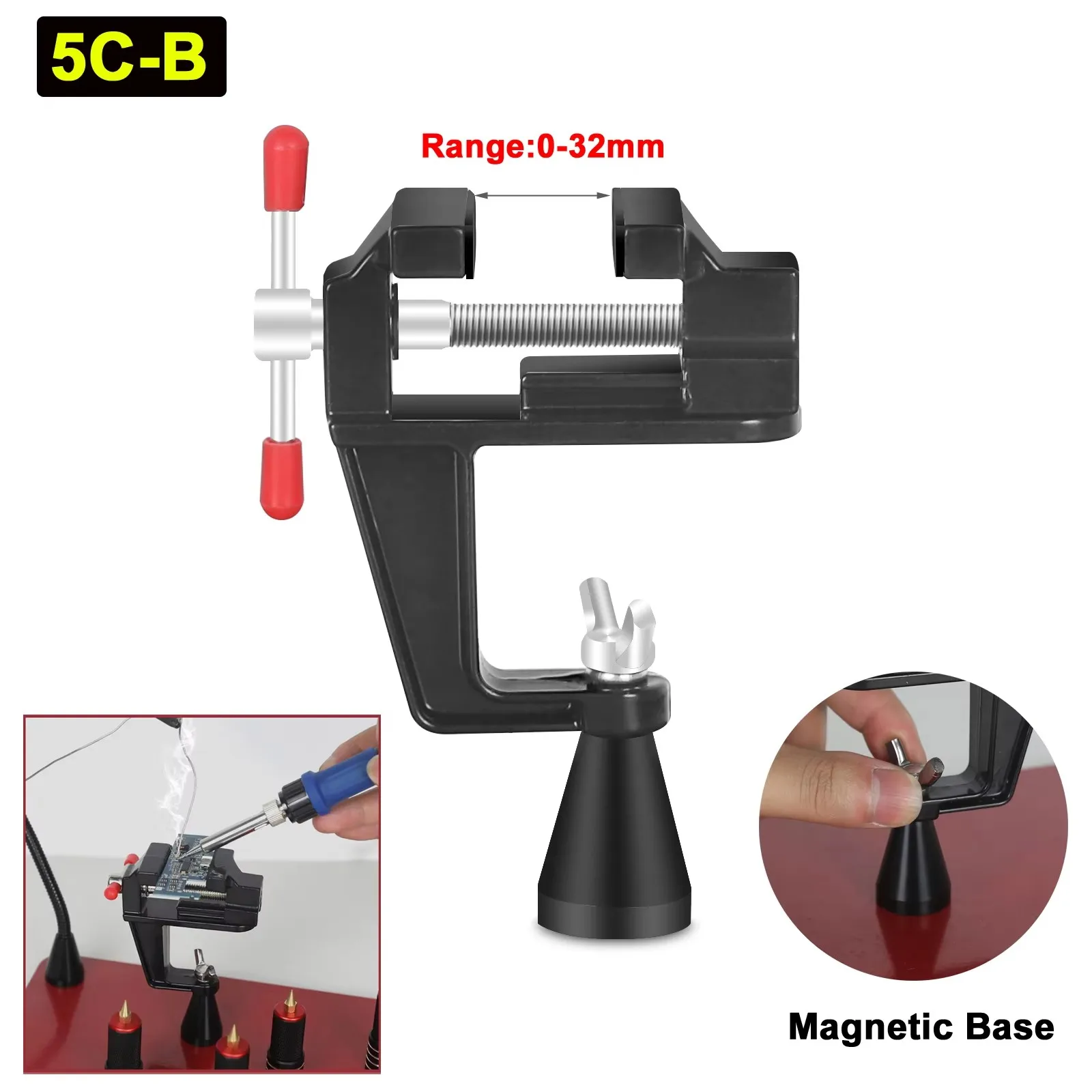 

Магнитное приспособление для печатной платы NEWACALOX, вращение на 360 градусов, регулируемый диапазон 0-32 мм/0-55 мм, паяльный держатель, инструмент для ремонта сварки