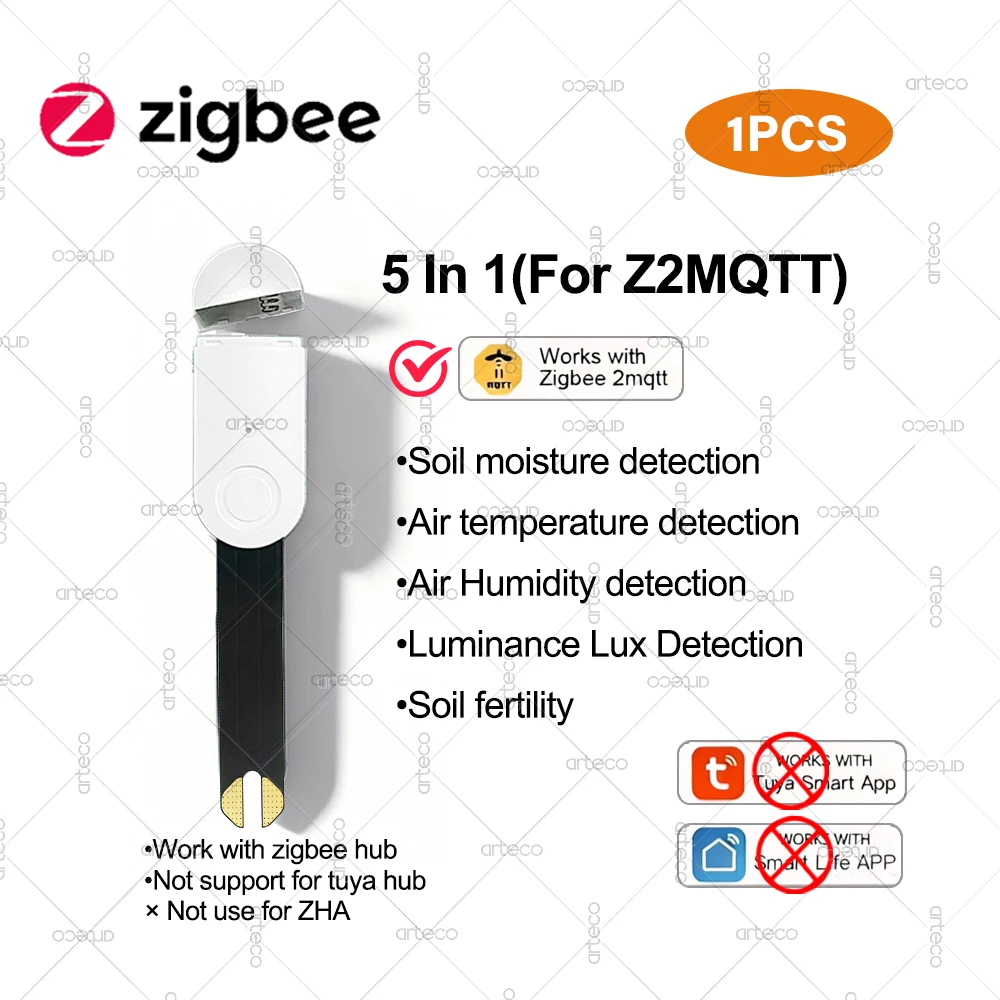 

Датчик влажности почвы Zigbee 3 в 1