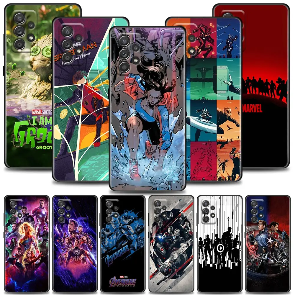 

Spiderman Thanos Man Marvel Fundas Coques Case for Samsung A01 A02 A03s A11 A12 A13 A21s A22 A31 A32 A41 A42 A51 4G 5G Case Capa