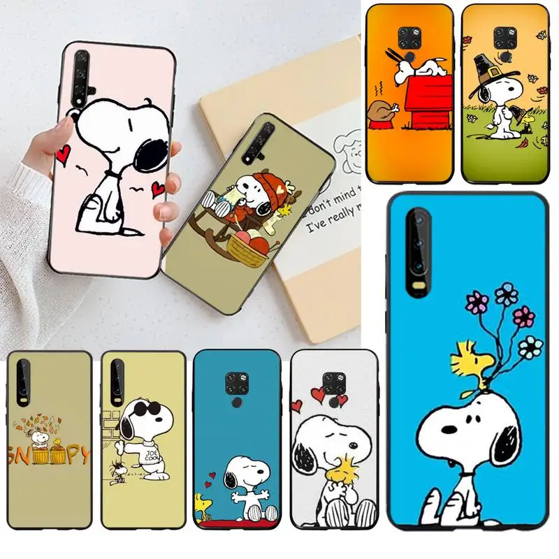 

Cartoon cute Snoopy series Phone Case for Huawei P40 P30 P20 lite Pro Mate 30 20 Pro P Smart 2020 prime