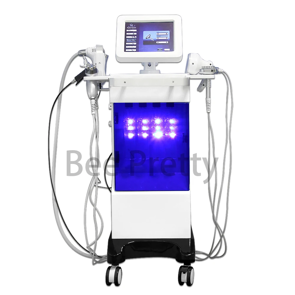 Factory  price 11 in 1 New facial cleansing machine/microderma beauty equipment/aqua peel beauty machine oxygen jet h2o2