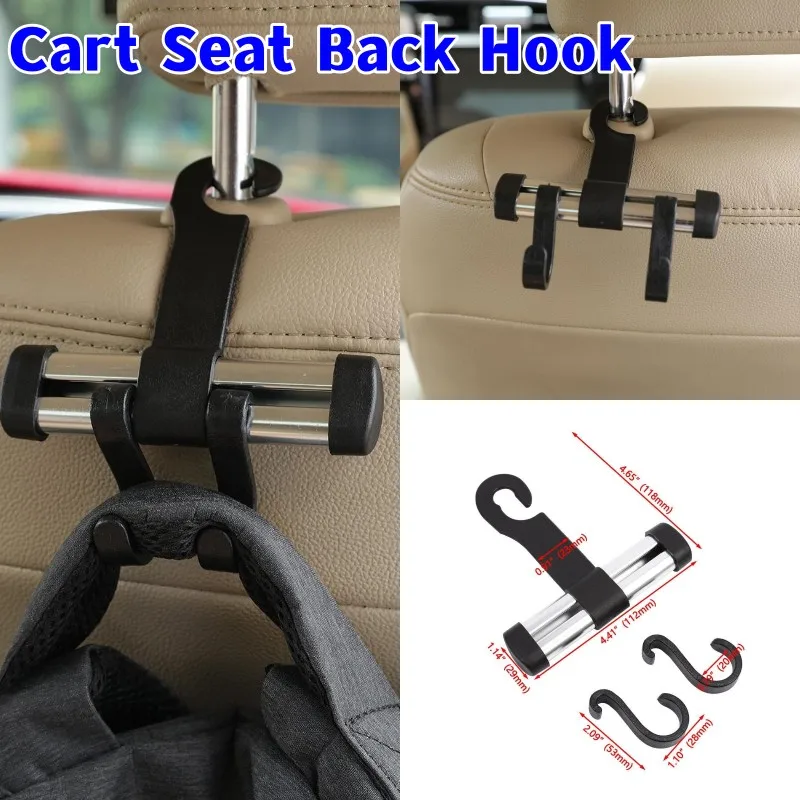 

Universal Car Seat Back Hooks Vehicle Headrest Hanger Holder Hooks Universal Headrest Mount Storage Internal Accessories