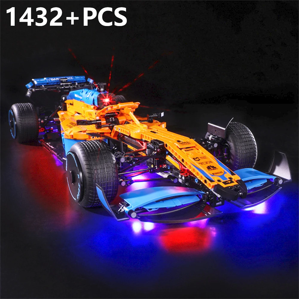 

New 42141 McLaren Tech Compatible F1 Formula Car C016 Model Building Blocks City Vehicle Building Blocks Toys for Children