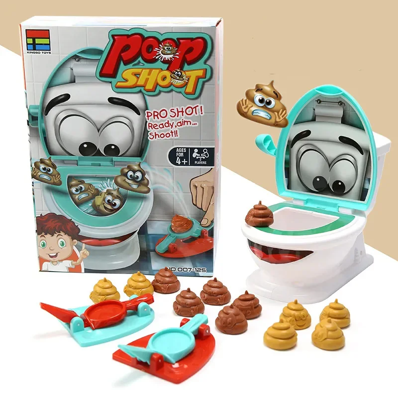 

Party Multiplayer Interactive Toilet Press Tricky Ejection Board Game Poop Toy